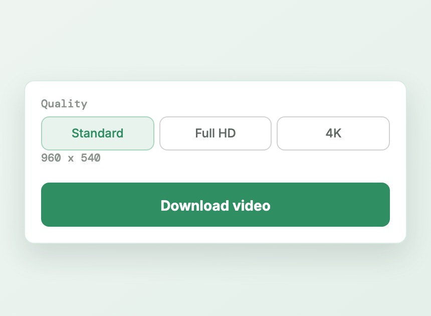 DDD Maps Zoom editor export panel with quality choices and Download video button